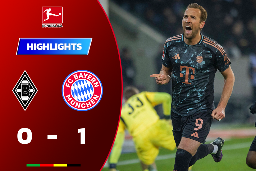 ไฮไลท์ฟุตบอล กลัดบัค 0-1 บาเยิร์น