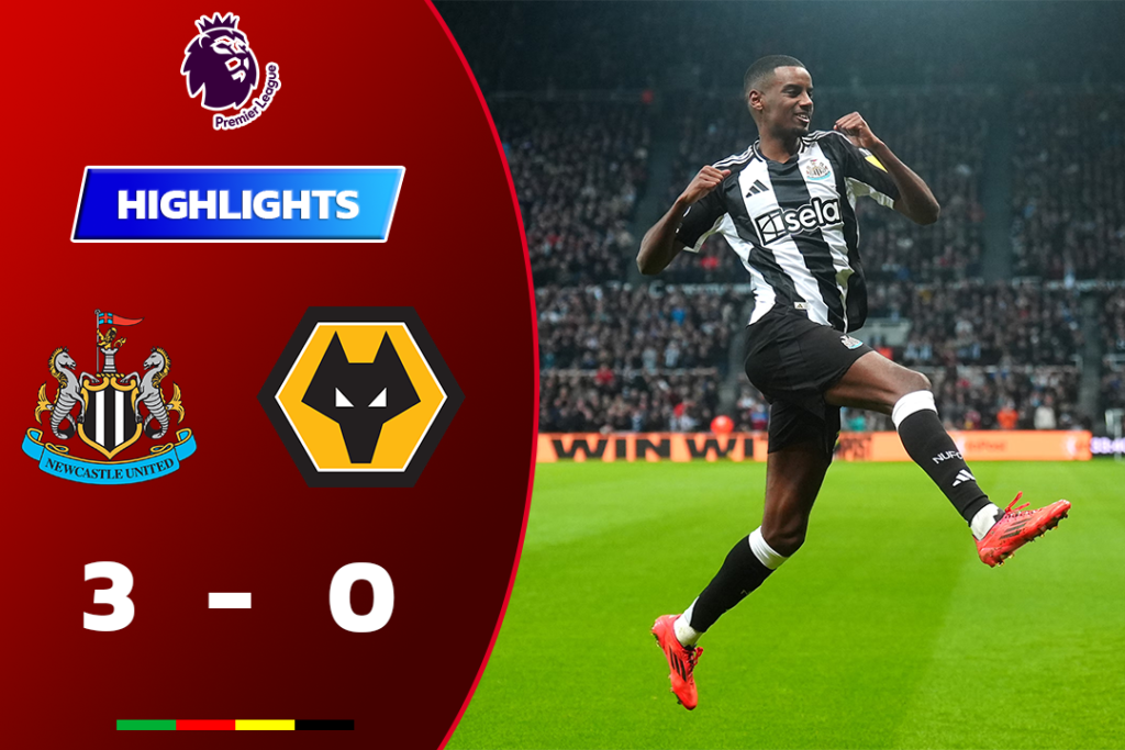 ไฮไลท์ฟุตบอล นิวคาสเซิ่ล 3-0 วูล์ฟแฮมป์ตัน