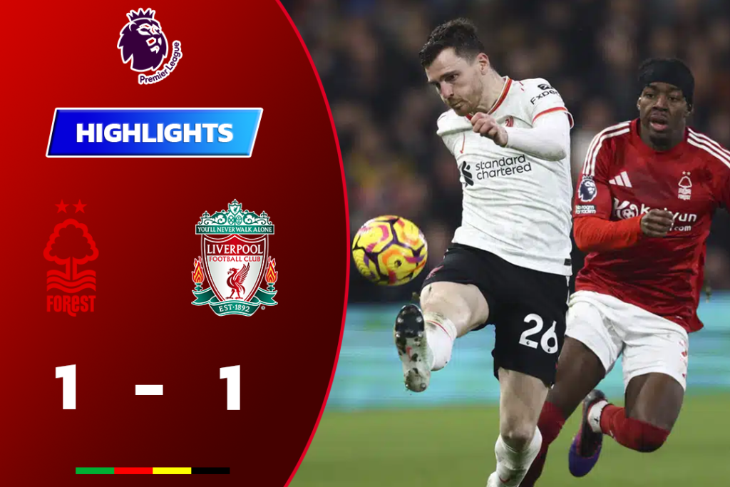 ไฮไลท์ฟุตบอล ฟอเรสต์ 1-1 ลิเวอร์พูล