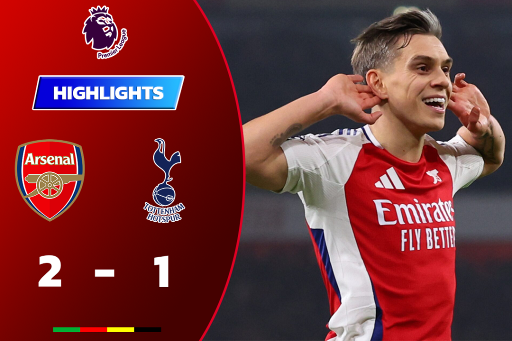 ไฮไลท์ฟุตบอล อาร์เซนอล 2-1 สเปอร์ส