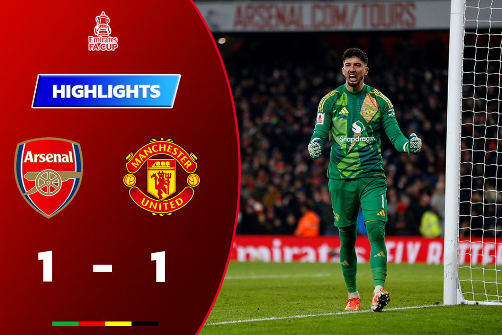 ไฮไลท์ฟุตบอล อาร์เซน่อล 1-1 แมนยู