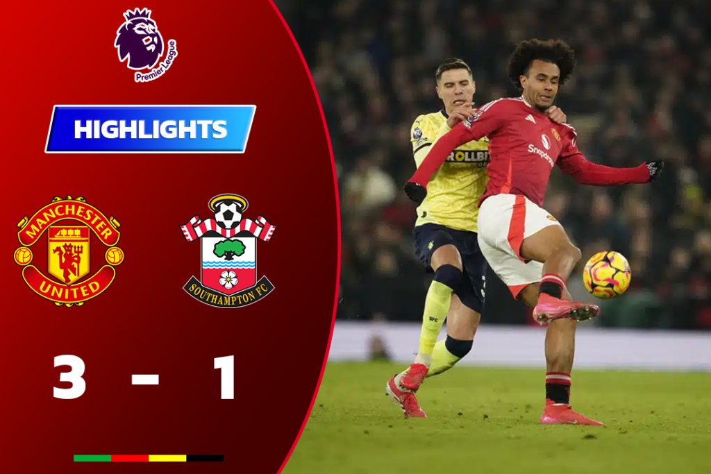 ไฮไลท์ฟุตบอล แมนยู 3-1 เซาธ์แฮมป์ตัน